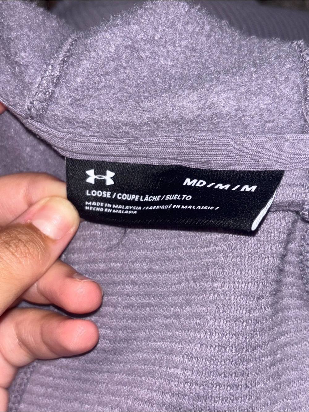 Under Armour Women's Zip-Up Hooded Jacket - Lilac Purple - Picture 4 of 4